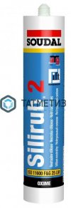 Герметик силиконовый SOUDAL SILIRUB 2 нейтральный ПРОЗРАЧНЫЙ 600 мл / 12 -  магазин крепежа «ТАТМЕТИЗ»
