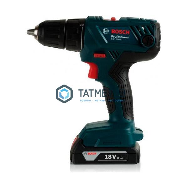 Дрель-шуруповерт аккумуляторная Bosch GSR 180-LI 2x2,0 Ач Дрель-шуруповерт аккумуляторная Bosch GSR 180-LI 2x2,0 Ач