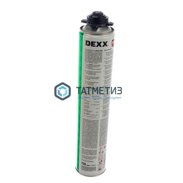 Пена DEXX PRO монтажная, пистолетная, всесезонная, 750мл Пена DEXX PRO монтажная, пистолетная, всесезонная, 750мл