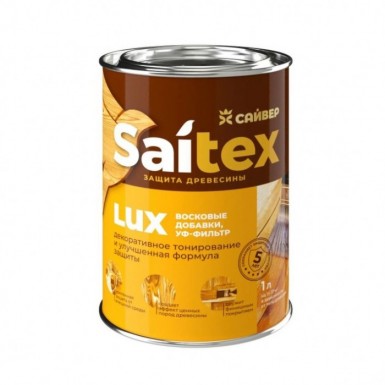 Деревозащитное средство Saitex LUX БЕЛЫЙ 1 л./14 | «ТАТМЕТИЗ» Деревозащитное средство Saitex LUX БЕЛЫЙ 1 л./14 - магазин крепежа «ТАТМЕТИЗ»