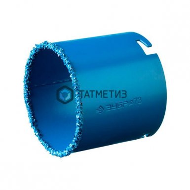 Коронка с карбид-вольфрамовой крошкой 73 мм, высота 55мм ЗУБР "ЭКСПЕРТ" -  магазин крепежа «ТАТМЕТИЗ»