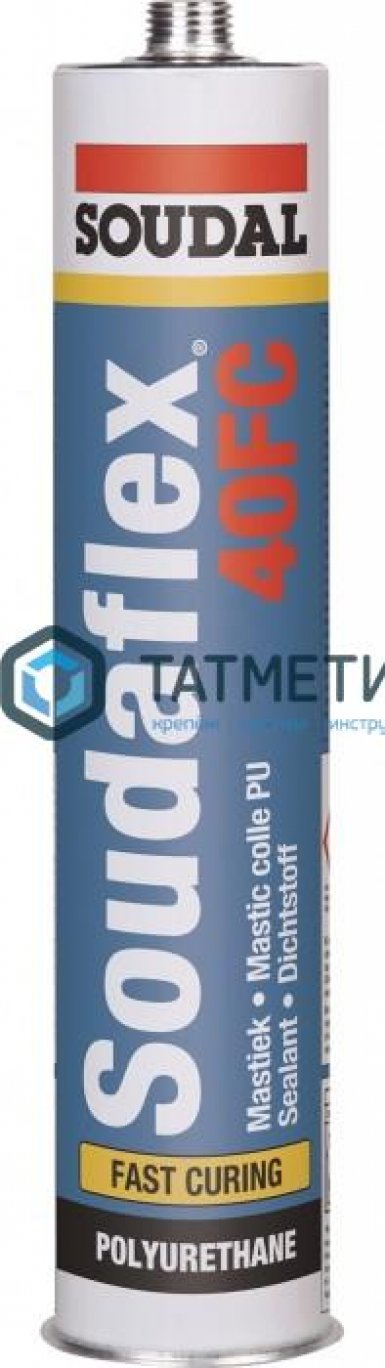 Полиуретановый герметик SOUDAL  SOUDAFLEX 40FC быстроотверждающийся СЕРЫЙ 600мл -  магазин крепежа «ТАТМЕТИЗ»