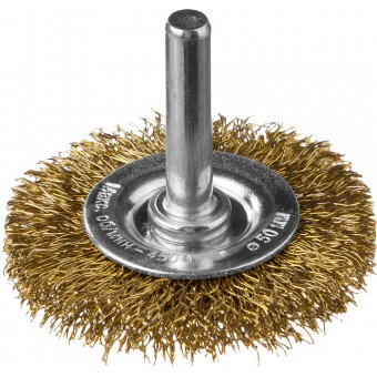 Щетка для дрели дисковая 50 мм, DEXX, витая стальная латунированная проволока 0, 3мм -  магазин крепежа «ТАТМЕТИЗ»