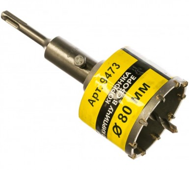 Коронка буровая по кирпичу 80 мм х 50 ТС в сборе SDS+ ЭНКОР -  магазин крепежа «ТАТМЕТИЗ»