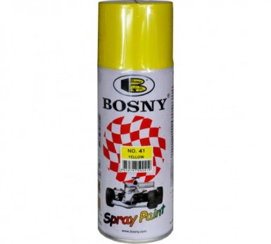 Краска аэроз. BOSNY 400 мл. №041 желтый -  магазин крепежа «ТАТМЕТИЗ»