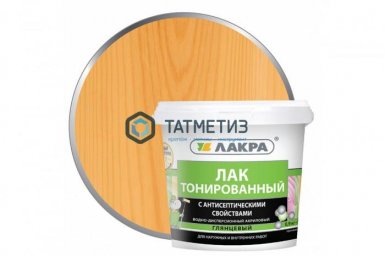 Лак ВД тонированный  ОРЕГОН  ЛАКРА  0,9 кг./6 -  магазин крепежа «ТАТМЕТИЗ»