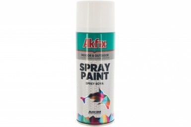 Краска аэроз. БЕЛАЯ матов. RAL9003 400Ml Gw.300Gr (6) Akfix | «ТАТМЕТИЗ» Краска аэроз. БЕЛАЯ матов. RAL9003 400Ml Gw.300Gr (6) Akfix - магазин крепежа «ТАТМЕТИЗ»