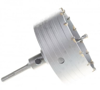 Коронка буровая по бетону 130 мм, в сборе, SDS+ Hardcore -  магазин крепежа «ТАТМЕТИЗ»