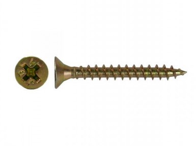 Саморезы потай по дереву желтые, PH2  3,5х51 (8 000 шт/уп) SR -  магазин крепежа «ТАТМЕТИЗ»