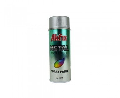 Краска аэроз. СЕРЕБРО 400Ml Gw.300Gr (6) Akfix | «ТАТМЕТИЗ» Краска аэроз. СЕРЕБРО 400Ml Gw.300Gr (6) Akfix - магазин крепежа «ТАТМЕТИЗ»