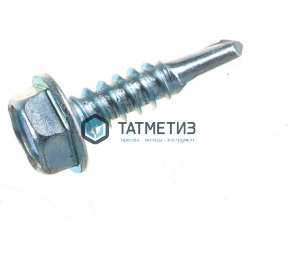 Саморез DIN7504 К А2 6гр головка с п/ш, сверло 4,8 х 19 Саморез DIN7504 К А2 6гр головка с п/ш, сверло 4,8 х 19