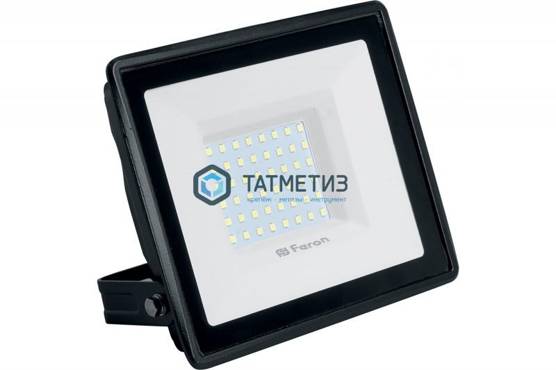 Прожектор светодиодный ДО-50w 6400К 4500Лм IP65 черный FERON Прожектор светодиодный ДО-50w 6400К 4500Лм IP65 черный FERON