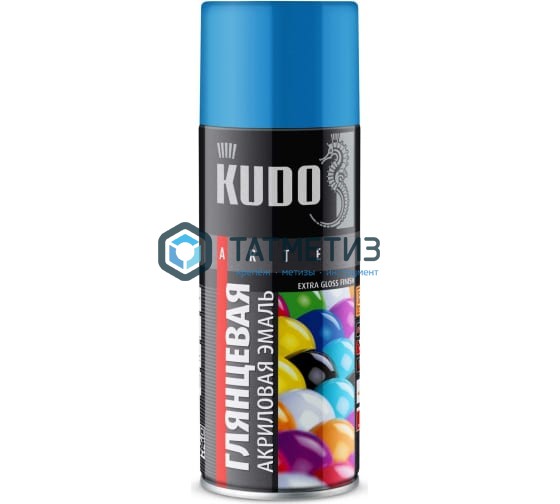 Краска аэроз. KUDO 520 мл. №1010 ГОЛУБАЯ RAL 5012 Краска аэроз. KUDO 520 мл. №1010 ГОЛУБАЯ RAL 5012