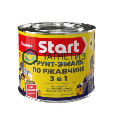 Грунт-эмаль по ржавчине ХВ 3 в 1 СТАРТ ЧЕРНАЯ 1,8 кг-./6 Грунт-эмаль по ржавчине ХВ 3 в 1 СТАРТ ЧЕРНАЯ 1,8 кг-./6