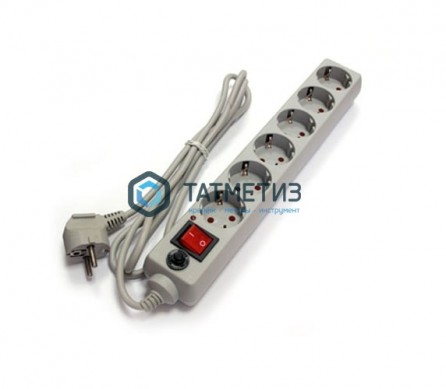 Удлинитель с сет.фильтром 6*5м с с з ПВС3*0, 75 BURO | «ТАТМЕТИЗ» Удлинитель с сет.фильтром 6*5м с с з ПВС3*0, 75 BURO - магазин крепежа «ТАТМЕТИЗ»