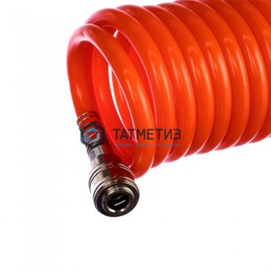 Шланг спиральный воздушный 8х12мм, 18 бар, с быстросъемными соединениями, 10м// Stels | «ТАТМЕТИЗ» Шланг спиральный воздушный 8х12мм, 18 бар, с быстросъемными соединениями, 10м// Stels - магазин крепежа «ТАТМЕТИЗ»