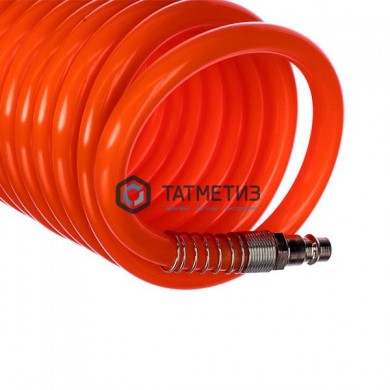 Шланг спиральный воздушный 8х12мм, 18 бар, с быстросъемными соединениями, 10м// Stels | «ТАТМЕТИЗ» Шланг спиральный воздушный 8х12мм, 18 бар, с быстросъемными соединениями, 10м// Stels - магазин крепежа «ТАТМЕТИЗ»