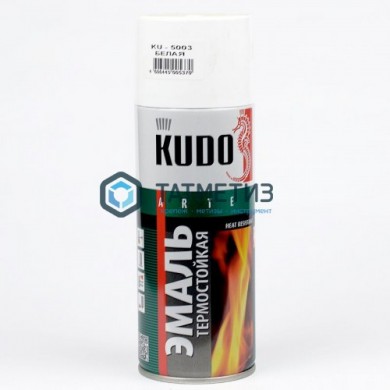 Эмаль термостойкая, белая, АЭРОЗОЛЬ, 520мл, KUDO 5003 | «ТАТМЕТИЗ» Эмаль термостойкая, белая, АЭРОЗОЛЬ, 520мл, KUDO 5003 - магазин крепежа «ТАТМЕТИЗ»