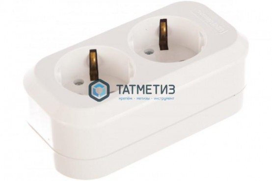 Колодка удлинителя 2-м с/з АВС-пл. UNIVersal E302 | «ТАТМЕТИЗ» Колодка удлинителя 2-м с/з АВС-пл. UNIVersal E302 - магазин крепежа «ТАТМЕТИЗ»