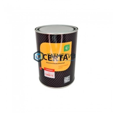 Эмаль термостойкая  ЧЕРНАЯ  Церта до 700 С, 0,4 кг- -  магазин крепежа «ТАТМЕТИЗ»