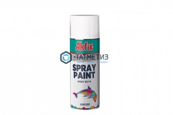 Краска аэроз. СЕРАЯ глянц. RAL7035 400ML Gw.300Gr(6) Akfix | «ТАТМЕТИЗ» Краска аэроз. СЕРАЯ глянц. RAL7035 400ML Gw.300Gr(6) Akfix - магазин крепежа «ТАТМЕТИЗ»