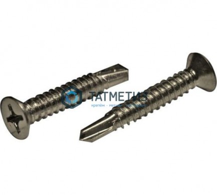 Саморез п/ц сверло А2 DIN7504 4,8х25 | «ТАТМЕТИЗ» Саморез п/ц сверло А2 DIN7504 4,8х25 - магазин крепежа «ТАТМЕТИЗ»