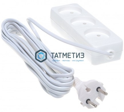 Удлинитель 3х5м ШВВП 2х0.75 1.3кВт Союз 481S-0305 | «ТАТМЕТИЗ» Удлинитель 3х5м ШВВП 2х0.75 1.3кВт Союз 481S-0305 - магазин крепежа «ТАТМЕТИЗ»