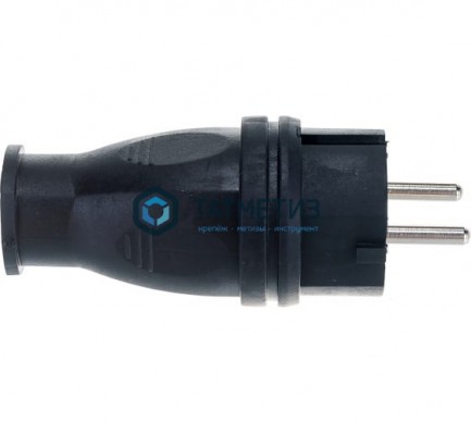 Эл.вилка каучук кабельная (прямая) 16А 2Р-Е IP44 | «ТАТМЕТИЗ» Эл.вилка каучук кабельная (прямая) 16А 2Р-Е IP44 - магазин крепежа «ТАТМЕТИЗ»