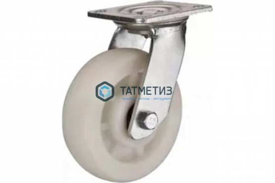 Колеса большегрузные НЕЙЛОН поворотное с площадкой и тормозом d 200 мм | «ТАТМЕТИЗ» Колеса большегрузные НЕЙЛОН поворотное с площадкой и тормозом d 200 мм - магазин крепежа «ТАТМЕТИЗ»