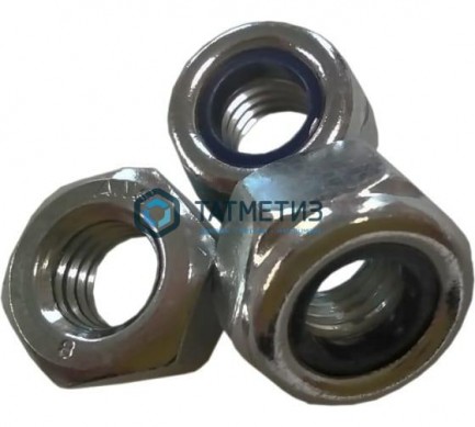 Гайка самоконтр DIN 985, оц М24 (50 шт/уп) SR | «ТАТМЕТИЗ» Гайка самоконтр DIN 985, оц М24 (50 шт/уп) SR - магазин крепежа «ТАТМЕТИЗ»