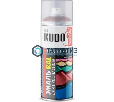 Краска аэроз. KUDO 520 мл. №1004 ВИШНЕВАЯ RAL 3011 | «ТАТМЕТИЗ» Краска аэроз. KUDO 520 мл. №1004 ВИШНЕВАЯ RAL 3011 - магазин крепежа «ТАТМЕТИЗ»
