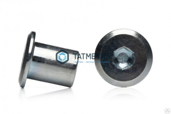Гайка Эриксона М 6 с плоской головкой (400 шт/уп) ТК / SR | «ТАТМЕТИЗ» Гайка Эриксона М 6 с плоской головкой (400 шт/уп) ТК / SR - магазин крепежа «ТАТМЕТИЗ»