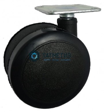 Колесо мебельное поворотное, черный нейлон FWP60 | «ТАТМЕТИЗ» Колесо мебельное поворотное, черный нейлон FWP60 - магазин крепежа «ТАТМЕТИЗ»