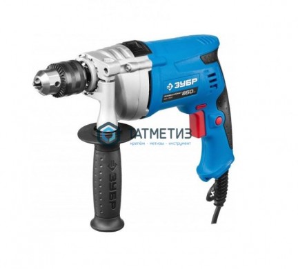 Дрель ЗУБР "ПРОФЕССИОНАЛ" удар, реверс, мет корпус редуктора, патрон 13мм, реверс, 0-2800об мин, 0-44800уд мин, 850Вт | «ТАТМЕТИЗ» Дрель ЗУБР "ПРОФЕССИОНАЛ" удар, реверс, мет корпус редуктора, патрон 13мм, реверс, 0-2800об мин, 0-44800уд мин, 850Вт - магазин крепежа «ТАТМЕТИЗ»