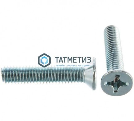 Винт потай DIN 965 оц 5х 8 (1500 шт/уп) КК | «ТАТМЕТИЗ» Винт потай DIN 965 оц 5х 8 (1500 шт/уп) КК - магазин крепежа «ТАТМЕТИЗ»