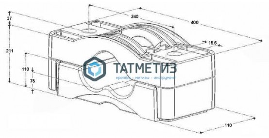 Хомуты для крепления «треугольником» Dutchclamp Triple 118-150 -  магазин крепежа «ТАТМЕТИЗ»