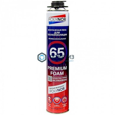 Пена монтажная проф POLYNOR TOP 65 EXPRESS FOAM | «ТАТМЕТИЗ» Пена монтажная проф POLYNOR TOP 65 EXPRESS FOAM - магазин крепежа «ТАТМЕТИЗ»