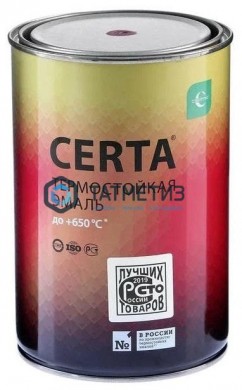 Эмаль термостойкая СИНЯЯ Церта, 0,8 кг | «ТАТМЕТИЗ» Эмаль термостойкая СИНЯЯ Церта, 0,8 кг - магазин крепежа «ТАТМЕТИЗ»