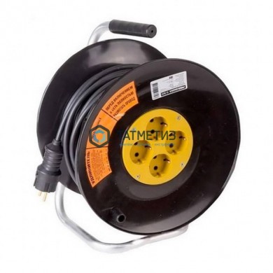 Удлинитель силовой на катушке, 4 х 30 м, с/з КГ 3х2,5 мм, 16А, 3500Вт, IP44 Атлант -  магазин крепежа «ТАТМЕТИЗ»